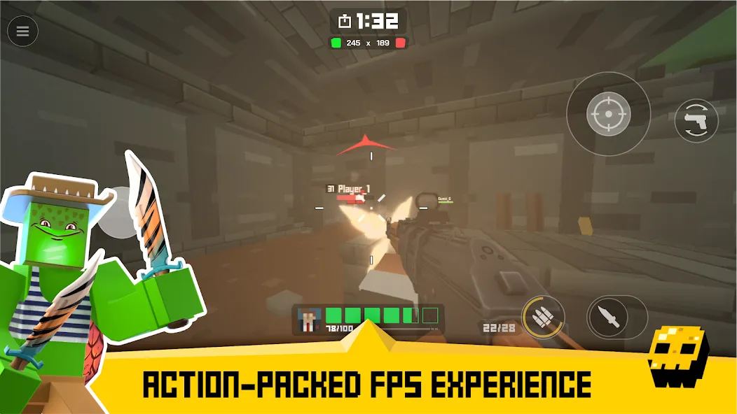 Krunker FRVR - Multiplayer FPS (Крункер ФРВР)  [МОД Меню] Screenshot 1