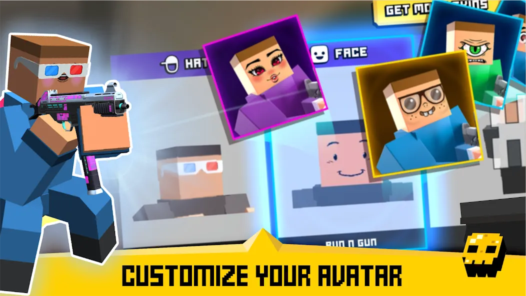 Krunker FRVR - Multiplayer FPS (Крункер ФРВР)  [МОД Меню] Screenshot 2