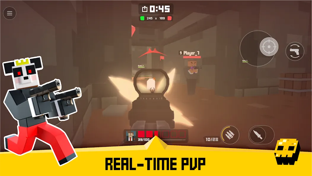 Krunker FRVR - Multiplayer FPS (Крункер ФРВР)  [МОД Меню] Screenshot 3
