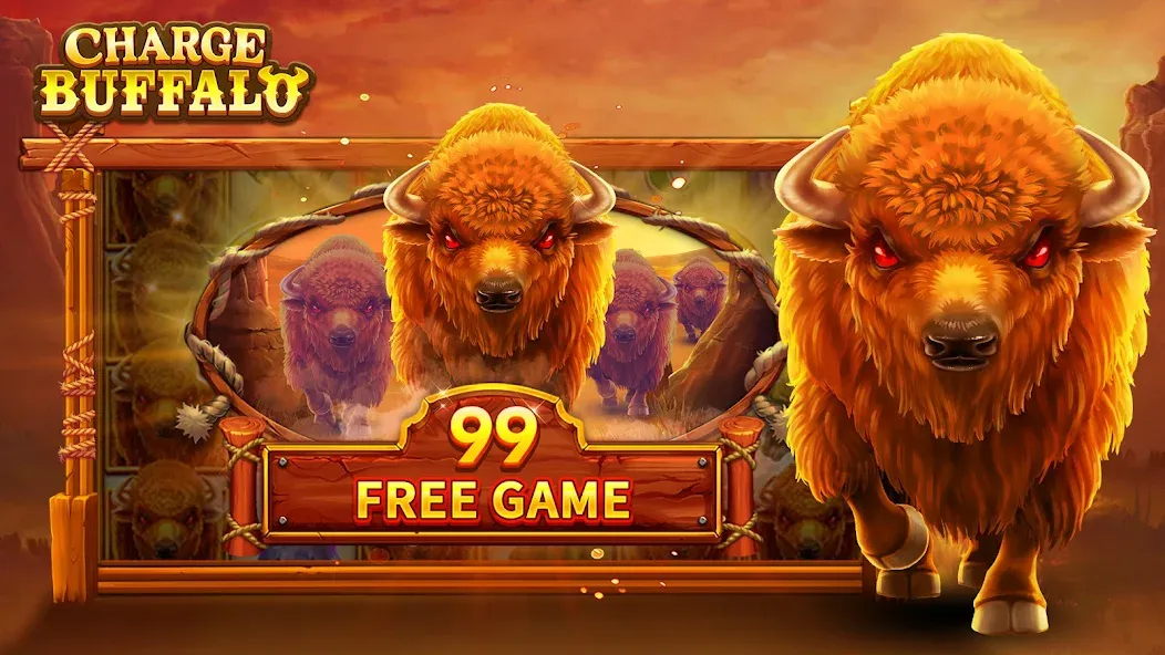 Charge Buffalo Slot-TaDa Games (Чардж Буффало Слот)  [МОД Unlimited Money] Screenshot 2