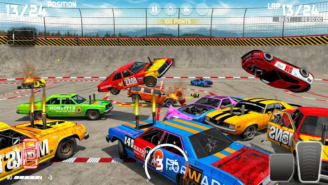 Demolition Derby: Car Games  [МОД Бесконечные монеты] Screenshot 2