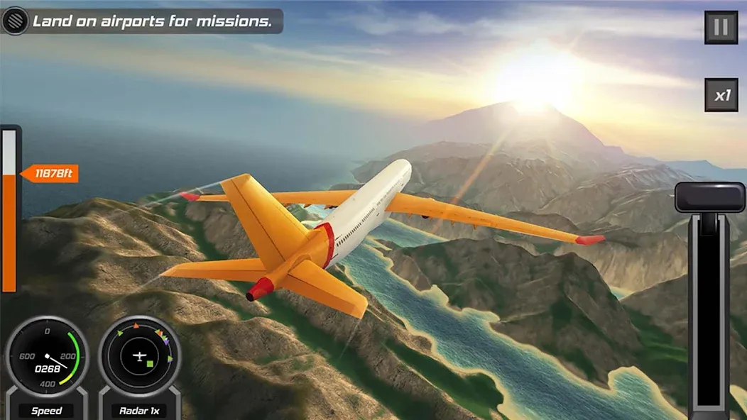 Flight Pilot: 3D Simulator  [МОД Бесконечные монеты] Screenshot 5