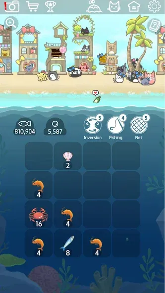 2048 Kitty Cat Island (Остров Кошачьеи Кошки)  [МОД Меню] Screenshot 2