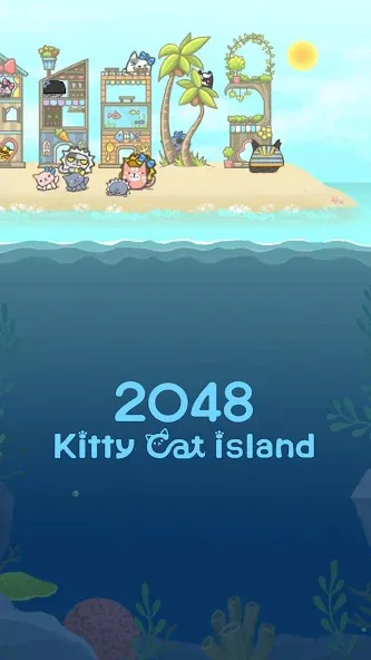 2048 Kitty Cat Island (Остров Кошачьеи Кошки)  [МОД Меню] Screenshot 3