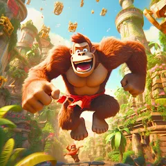 Взлом Monkey jungle run kong gorilla  [МОД Бесконечные монеты] - стабильная версия apk на Андроид