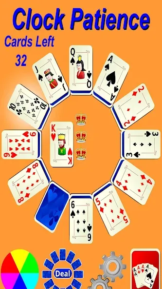 Clock Patience Solitaire (Клок Пэйшенс Солитер)  [МОД Много денег] Screenshot 2