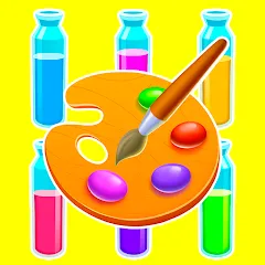 Скачать взлом Sort Paint: Water Sort Puzzle (Сорт Пэйнт)  [МОД Menu] - стабильная версия apk на Андроид