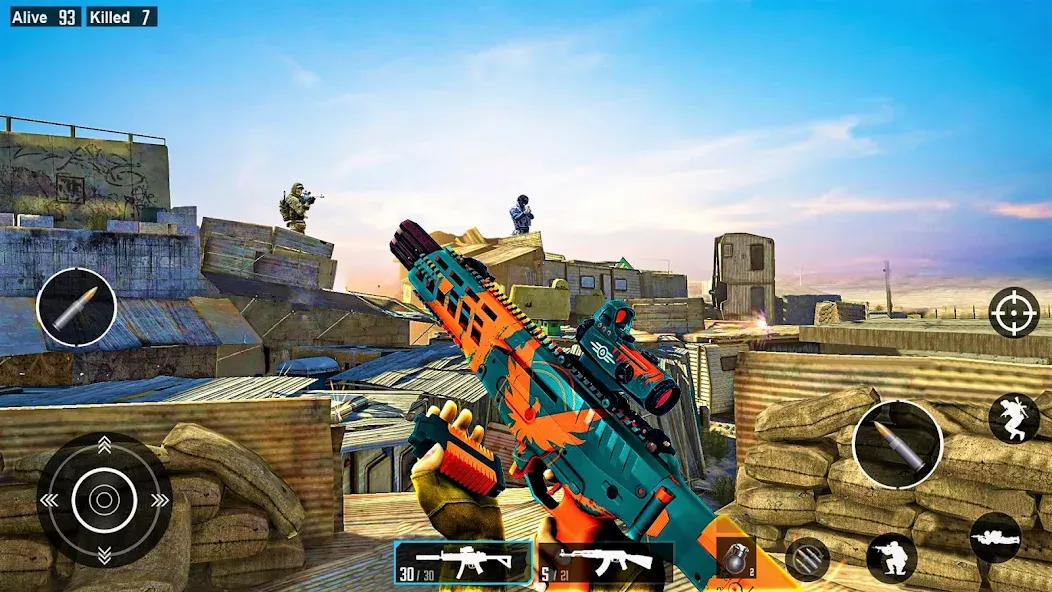 Commando Gun Shooting Games  [МОД Много денег] Screenshot 4