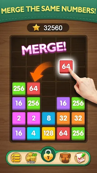 Merge Puzzle - Number Games (Мердж Пазл)  [МОД Unlocked] Screenshot 1