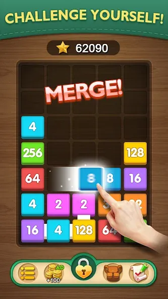 Merge Puzzle - Number Games (Мердж Пазл)  [МОД Unlocked] Screenshot 2