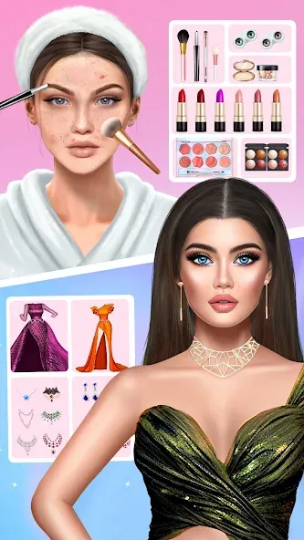 DIY Makeup: Beauty Makeup Game  [МОД Меню] Screenshot 1