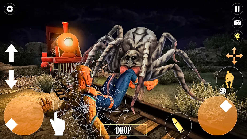 Horror Spider : Scary Train  [МОД Menu] Screenshot 4