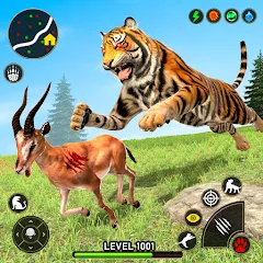 Взломанная Tiger Games: Tiger Sim Offline  [МОД Много монет] - стабильная версия apk на Андроид