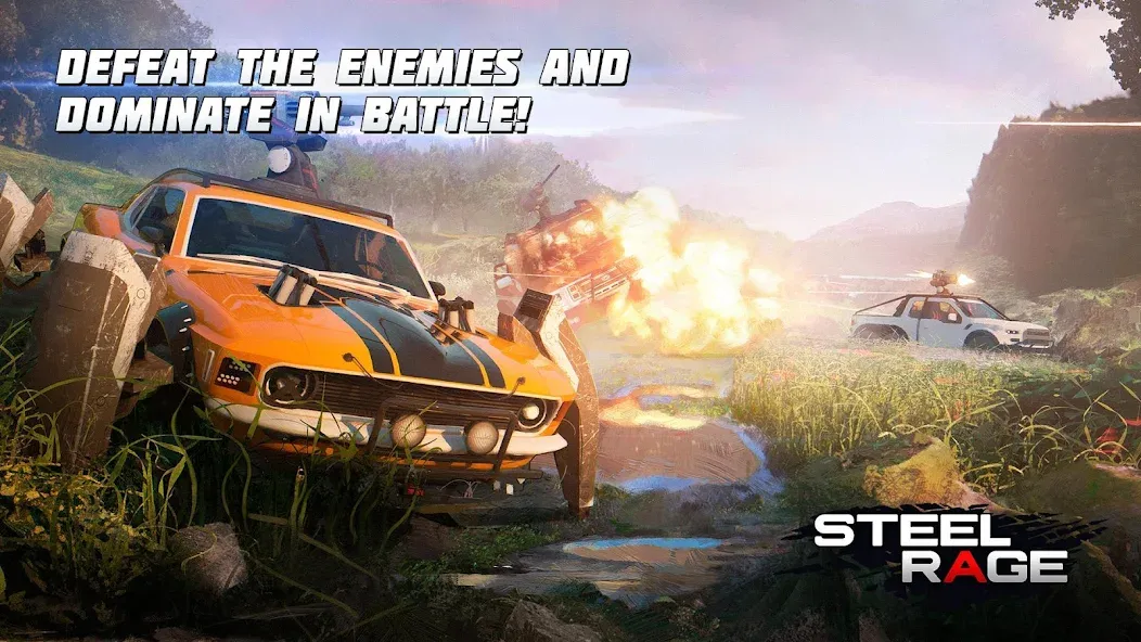 Steel Rage: Mech Cars PvP War (Стил Рейдж)  [МОД Unlocked] Screenshot 2