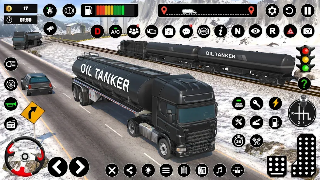 Oil Truck Games: Driving Games  [МОД Бесконечные деньги] Screenshot 3