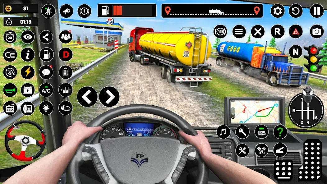 Oil Truck Games: Driving Games  [МОД Бесконечные деньги] Screenshot 4