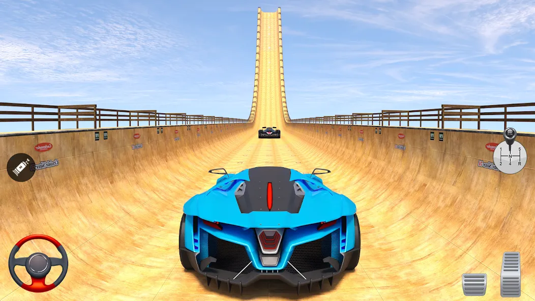 Superhero Car: Mega Ramp Games (Рамп Кар Гейм)  [МОД Бесконечные монеты] Screenshot 4