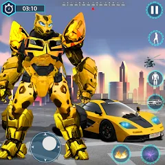 Скачать взлом Flying Robot Transforming Game  [МОД Mega Pack] - последняя версия apk на Андроид