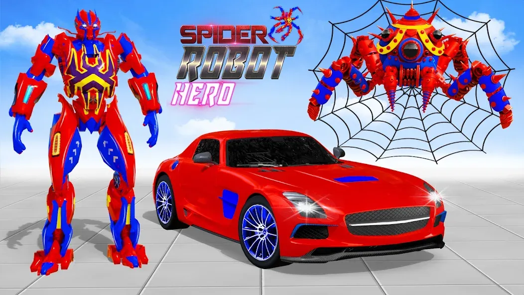 Spider Robot: Robot Car Games (Спайдер Робот)  [МОД Mega Pack] Screenshot 4