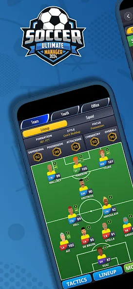 Ultimate Soccer Manager 2024 (Ультимейт Клуб Футбольный Менеджер)  [МОД Mega Pack] Screenshot 1