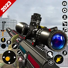 Взлом Sniper Gun Shooting game (ИГИ Снайпер Оружие Стрелялки Игры)  [МОД Бесконечные монеты] - последняя версия apk на Андроид