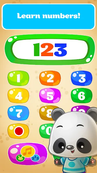 Babyphone game Numbers Animals  [МОД Все открыто] Screenshot 2