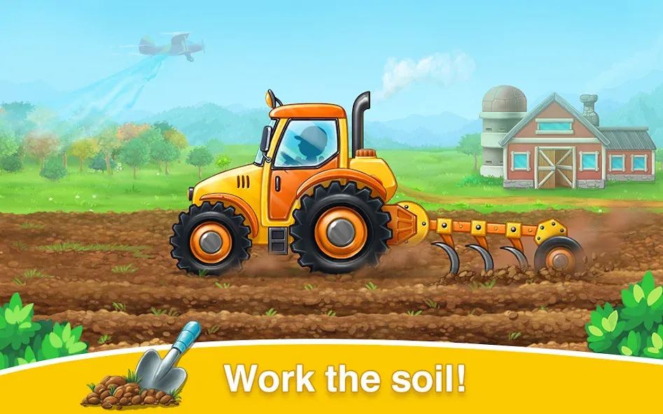 Farm land & Harvest Kids Games  [МОД Много монет] Screenshot 2