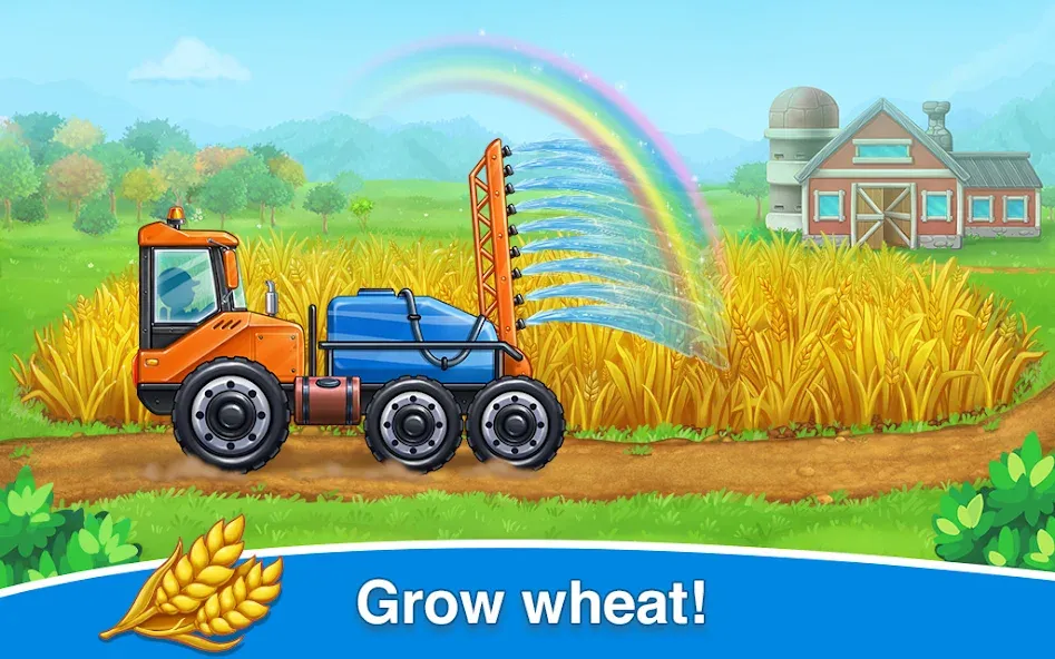 Farm land & Harvest Kids Games  [МОД Много монет] Screenshot 3