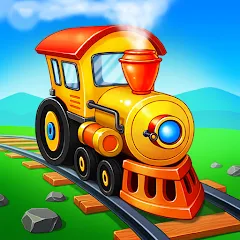 Скачать взломанную Train Games for Kids: station  [МОД Бесконечные монеты] - последняя версия apk на Андроид