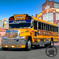 Взломанная School Bus Transport Simulator (Школьный Автобусный Транспортный Симулятор)  [МОД Mega Pack] - стабильная версия apk на Андроид