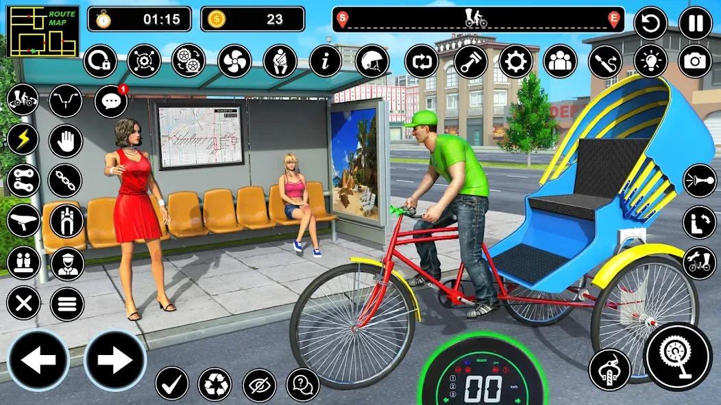 BMX Cycle Games 3D Cycle Race (игры на велосипеде 3D гонка)  [МОД Бесконечные монеты] Screenshot 5