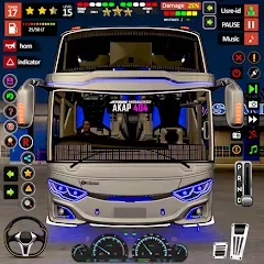 Взломанная Public Coach Bus Driving Game (Паблик Коуч Бас Драйвинг Гейм)  [МОД Много денег] - стабильная версия apk на Андроид