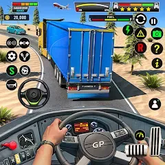 Скачать взломанную Truck Driving Euro Truck Game  [МОД Unlimited Money] - полная версия apk на Андроид