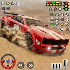 Скачать взломанную Real Rally Drift & Rally Race (Риал Ралли)  [МОД Много монет] - стабильная версия apk на Андроид