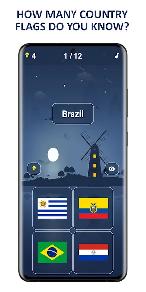 Flags of World Countries Quiz  [МОД Menu] Screenshot 1