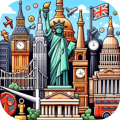 Скачать взлом Capitals of the World - Quiz 1  [МОД Menu] - последняя версия apk на Андроид