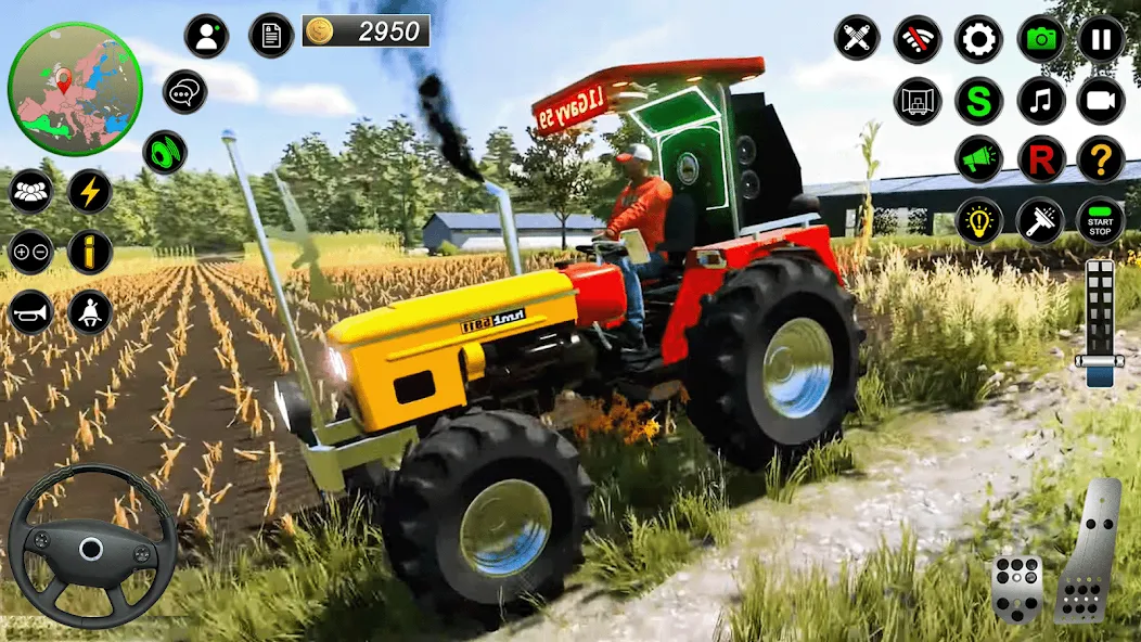 Real Farmer Tractor Drive Game (Фармер Трактор 3Д Фермерские Игры)  [МОД Меню] Screenshot 3