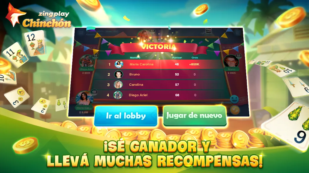 ChinChón Zingplay Juego Online  [МОД Много денег] Screenshot 5