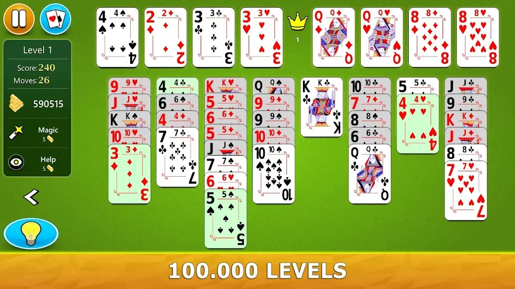 FreeCell Solitaire - Card Game  [МОД Все открыто] Screenshot 2