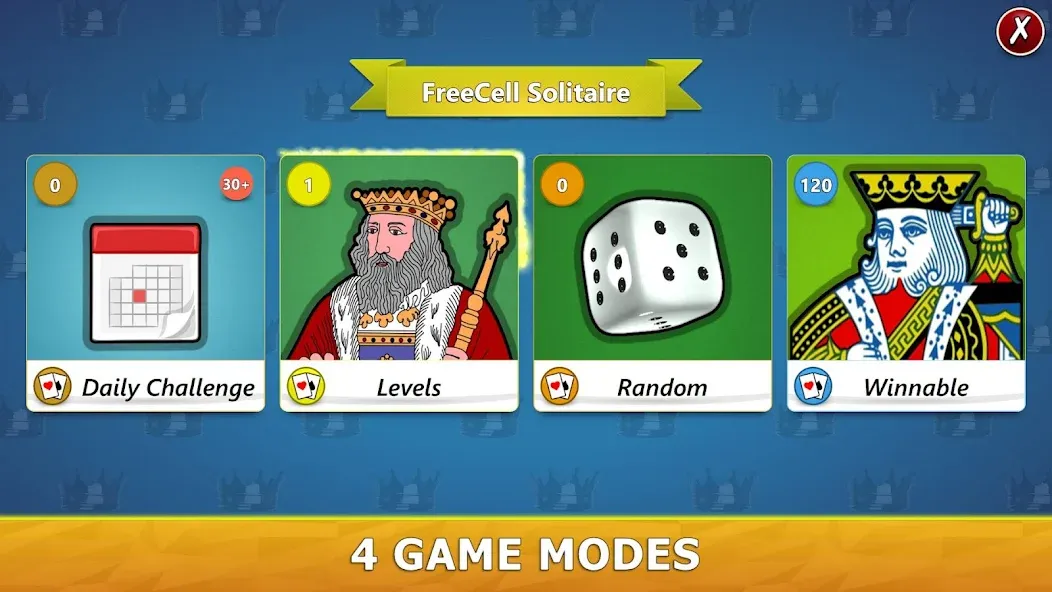 FreeCell Solitaire - Card Game  [МОД Все открыто] Screenshot 3