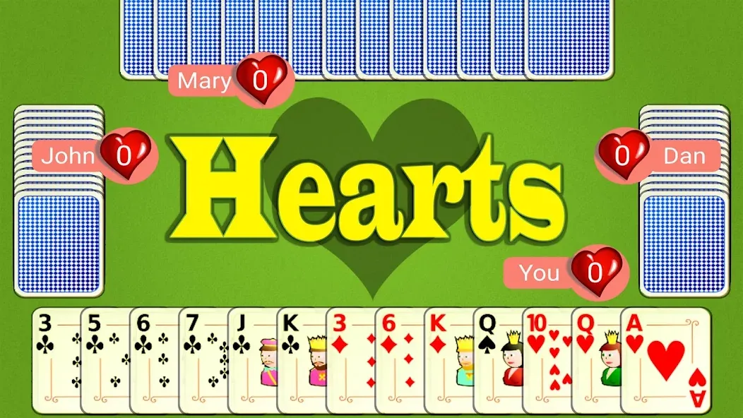 Hearts Mobile  [МОД Много денег] Screenshot 1