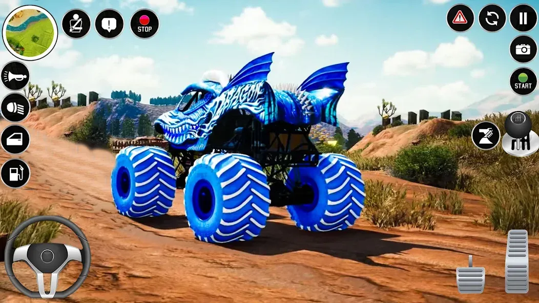 Extreme Monster Truck Game 3D (Монстр Трак Экстремальные Игры)  [МОД Все открыто] Screenshot 1