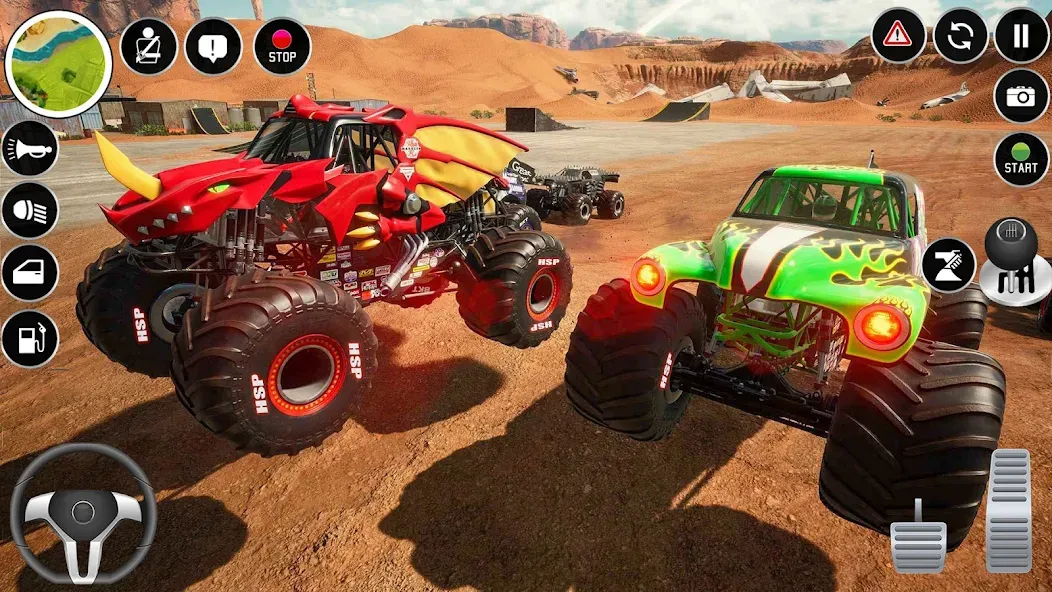 Extreme Monster Truck Game 3D (Монстр Трак Экстремальные Игры)  [МОД Все открыто] Screenshot 3