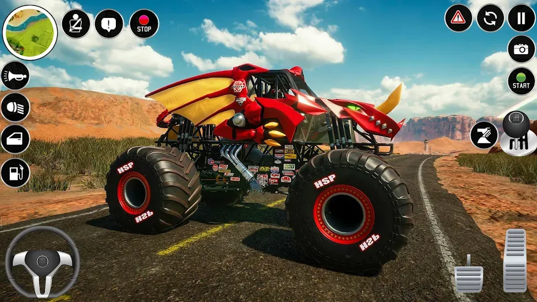 Extreme Monster Truck Game 3D (Монстр Трак Экстремальные Игры)  [МОД Все открыто] Screenshot 4