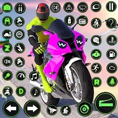 Скачать взломанную Racing Bike Stunt Games Master (Гонки на мотоциклах Мастер игр в трюки)  [МОД Все открыто] - последняя версия apk на Андроид