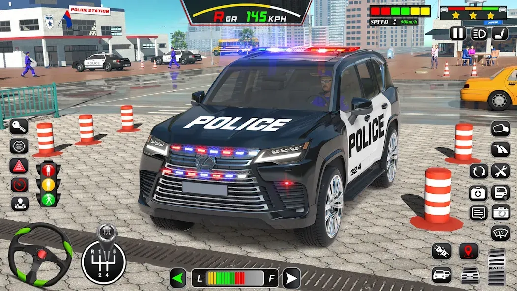 Police Car Driving School Game (Полицейская школа вождения автомобилей)  [МОД Много денег] Screenshot 1