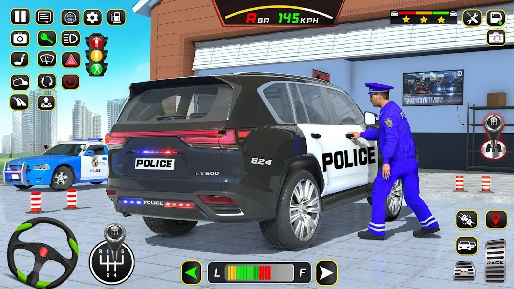 Police Car Driving School Game (Полицейская школа вождения автомобилей)  [МОД Много денег] Screenshot 2