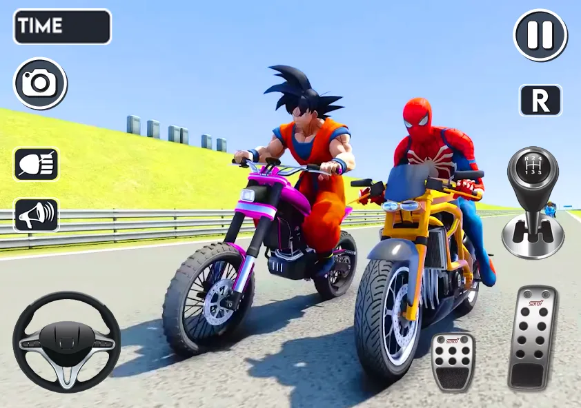 Spider Bike Stunt 3D Mega Ramp  [МОД Unlocked] Screenshot 3