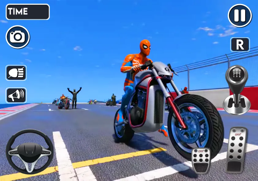 Spider Bike Stunt 3D Mega Ramp  [МОД Unlocked] Screenshot 4