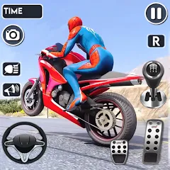 Скачать взломанную Spider Bike Stunt 3D Mega Ramp  [МОД Unlocked] - стабильная версия apk на Андроид